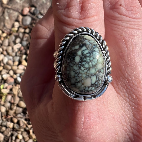 Made to Size: Poseidon Variscite + Sterling Silver Ring