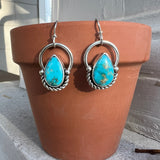 Blue Ridge Turquoise + Sterling Silver Earrings