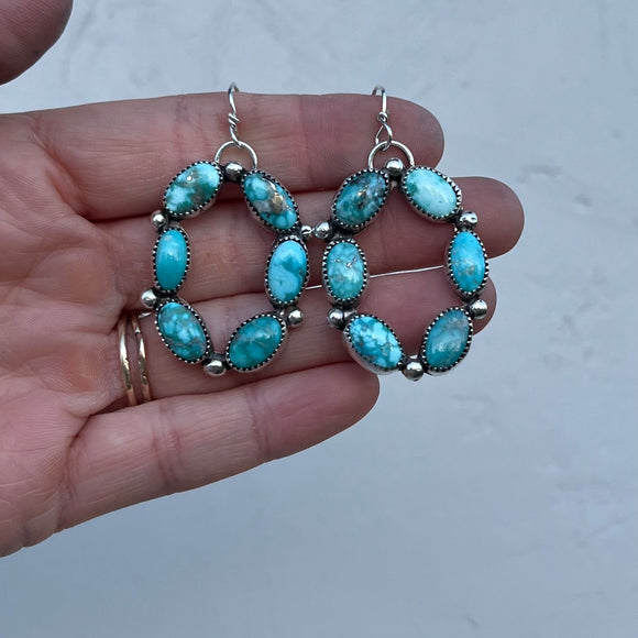 Whitewater Turquoise + Sterling Silver Earrings