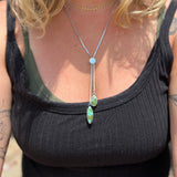 Sonoran Gold Turquoise + Sterling Silver Bolo Necklace