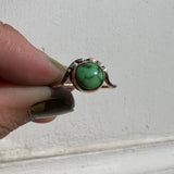 Sonoran gold Turquoise + 14K Gold Ring • Size 8.5
