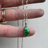 Sonoran Gold Turquoise + 14k Gold Necklace