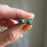 Made to Order: Kingman Turquoise + Sterling Silver Stud Earrings