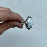 White Buffalo + Sterling Silver Ring • Size 10