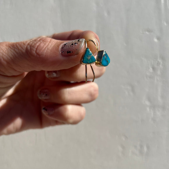 Ithaca Peak Turquoise + 14k Gold Earrings