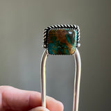 Royston Turquoise + Sterling Silver Hairpin