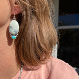 Ivory Creek Variscite + Royston Turquoise + Sterling Silver Earrings