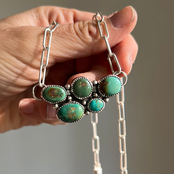 Royston Turquoise + Sterling Silver Necklace