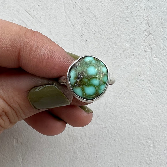 Sonoran gold Turquoise + Sterling Silver • Size 5.5