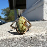 Sonoran Gold Turquoise + 14K Gold Ring • Size 6.5