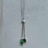 Sonoran Gold Turquoise + Sterling Silver Bolo Necklace