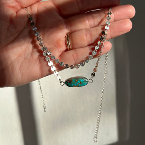 Kingman Turquoise + Sterling Silver Pendant