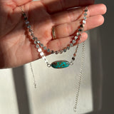 Kingman Turquoise + Sterling Silver Pendant