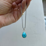 Blue Ridge Turquoise + Sterling Silver Pendant