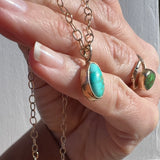 Emerald Valley Turquoise + 14k Gold Necklace