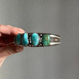 Evans Turquoise + Sterling Silver Cuff